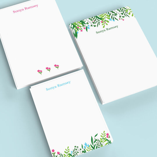 Greenery Flat Note Card Collection